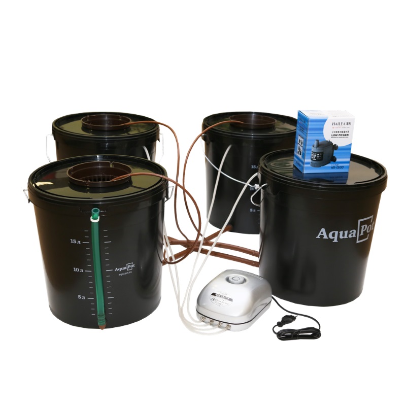 AquaPot Trio black